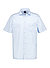 Kurzarmhemd, Modern Fit, Baumwolle, hellblau gestreift - hellblau