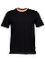 T-Shirt Tessler, Slim Fit, Baumwoll-Jersey mercerisiert, schwarz - schwarz