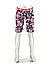 Golfshorts Earnie, Regular Fit, Mikrofaser, navy-rot gemustert - navy