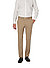 Hose Sergio, Modern Fit, Jersey, beige meliert - braun