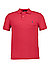 Polo-Shirt, Slim Fit, Baumwoll-Piqué, rot - rot-blau
