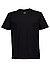 T-Shirt Rib, Baumwoll-Stretch, schwarz - schwarz