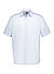 Kurzarmhemd, Comfort Fit, Baumwolle, hellblau gemustert - hellblau