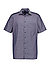 Kurzarmhemd, Modern Fit, Baumwolle, marine meliert - marine