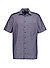 Kurzarmhemd, Modern Fit, Baumwolle, marine meliert - marine
