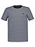 T-Shirt, Baumwolle, navy-silbergrau gestreift - navy