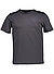 T-Shirt, Baumwoll-Jersey, dunkelgrau - dunkelgrau