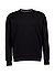 Sweatshirt, Classic Fit, Baumwolle, schwarz - schwarz