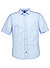 Kurzarmhemd, Regular Fit, Baumwolle, hellblau - hellblau