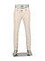 Hose Jump, Baumwolle-Leinen, beige-greige gestreift - beige