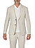 Sakko Hoverest, Slim Fit, Reines Leinen halbgefüttert, beige meliert - beige