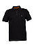Zip-Polo Passerzip, Baumwoll-Piqué, schwarz - schwarz