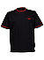 T-Shirt Taut, Baumwolle, schwarz - schwarz