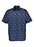Kurzarmhemd, Comfort Fit, Baumwolle, marinegemustert - marine