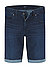 Jeansshorts John, Modern Fit, Baumwolle T400®, dunkelblau - dunkelblau
