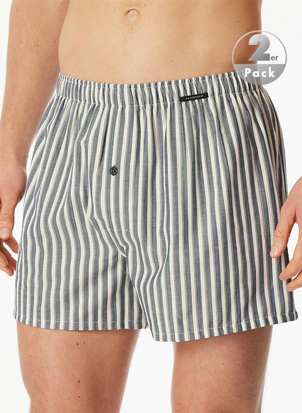 Schiesser Boxershorts 2er Pack 183215/908