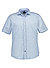 Kurzarmhemd, Regular Fit, Baumwolle, bleu gemustert - bleu