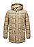 Steppparka MSLouis, Wolle Mikrofaser, dunkelbeige - dunkelbeige