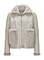 Wendejacke MSMinu in Lammfell-Optik - creme