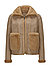Wendejacke MSMinu in Lammfell-Optik - camel