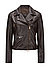 Lederjacke MSDebra im Biker-Look - dunkelbraun