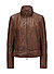 Lederjacke MSKiba aus Lammnappa im Vintage Look - tabak