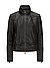 Lederjacke MSKiba aus Lammnappa im Vintage Look - schwarz