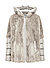 Jacke MSWega aus Doppleface Kunstpelz  mit Steppdetails - creme