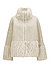 Jacke MSRaya im extravaganten Fake Fur Look - creme