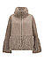 Jacke MSRaya im extravaganten Fake Fur Look - grau