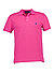Polo-Shirt, Custom Slim Fit, Baumwoll-Piqué, pink - dunkelrosa
