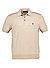 Polo-Shirt, Strick, beige-braun meliert - braun