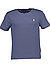 T-Shirt, Custom Slim Fit, Baumwolle, navy-bleu gestreift - navy
