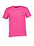 T-Shirt, Custom Slim Fit, Baumwolle, pink - dunkelrosa