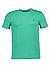 T-Shirt, Custom Slim Fit, Baumwolle, grün - moosgrün