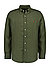 Hemd, Custom Fit, Reines Leinen, olivgrün - olivgrün