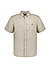 Kurzarmhemd, Custom Fit, Reines Leinen, beige - beige