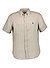 Kurzarmhemd, Custom Fit, Reines Leinen, beige - beige