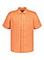 Kurzarmhemd, Custom Fit, Reines Leinen, orange - orange