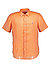 Kurzarmhemd, Custom Fit, Reines Leinen, orange - orange