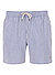 Badeshorts, Baumwoll-Stretch, blau-weiß gestreift - blau-weiß