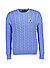 Pullover, Baumwolle, blau - blau