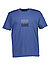 T-Shirt Dusplit, Baumwoll-Stretch, blau - blau