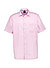 Kurzarmhemd, Modern Fit, Baumwolle, pink meliert - pink