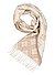 Schal, Kaschmir-Wolle, beige-ecru gemustert - greige