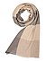 Schal, Reines Kaschmir, braun-beige kariert - grau-beige