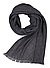 Schal, Wolle, grau-schwarz gestreift - schwarz-grau