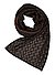 Schal, Woll-Mix, braun-anthra gemustert - braun-schwarz
