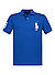 Polo-Shirt, Custom Slim Fit, Baumwoll-Piqué, blau - blau