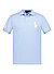 Polo-Shirt, Custom Slim Fit, Baumwoll-Piqué, hellblau - hellblau